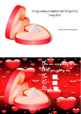 Proposal Card, Will You Marry Me?