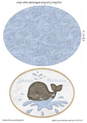 Whale Wobble Card or Topper