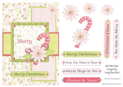 Be Merry Christmas Card Topper