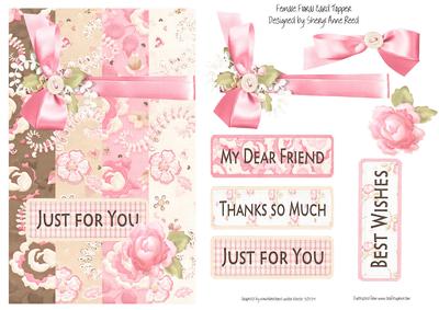 Female Floral Card Topper