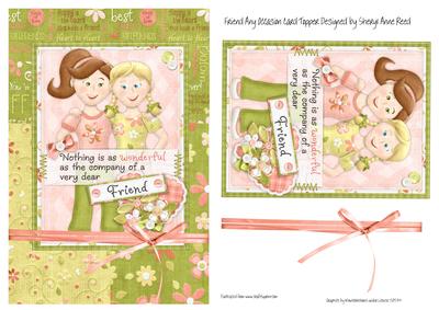 Friend Any Occasion Card with Decoupage