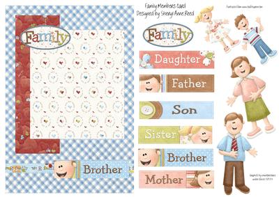 Design Your Own Various Family Members Card Topper