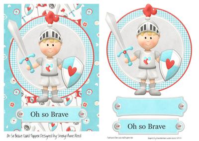 Oh So Brave, Get Well After Operation Card Topper