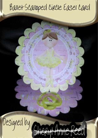 Ballet I Love Dance Easel Card