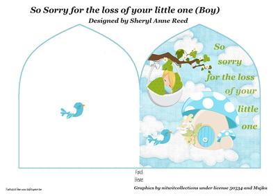 So Sorry for the Loss of Your Little One (boy)
