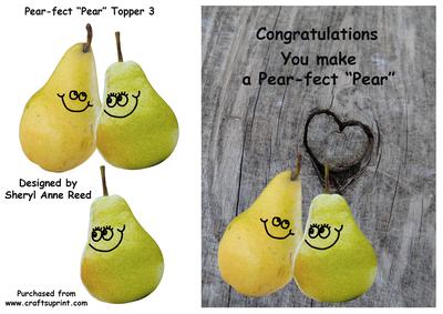 Congratulations You Make a Pear-fect "pair" Topper 3