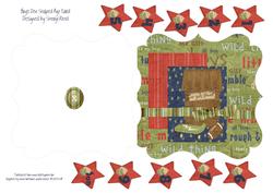 Boys Den Shaped Age Card