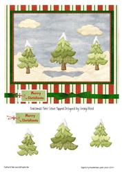 Christmas Tree Scene Topper