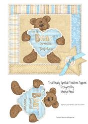 To a Beary Special Teacher Card Topper with Decoupage