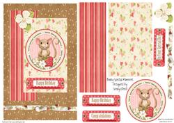 Berry Special Moments Topper with Decoupage