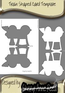 Train Shaped Card Template