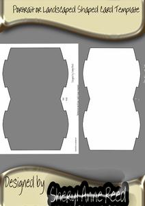 Portrait or Landscape Shaped Card Template
