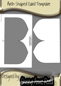 Arch Shaped Card Template
