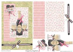 Wedding Topper with Decoupage
