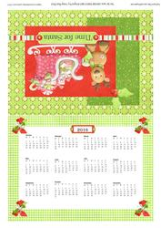 Time for Santa Calendar Backed Christmas Card
