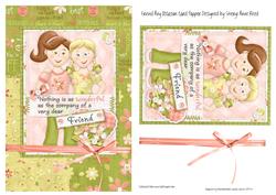 Friend Any Occasion Card with Decoupage