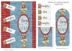Christmas Wish List for Santa Card Topper