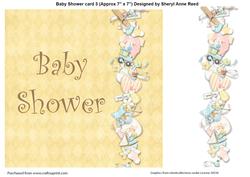 Baby Shower Card 3 with Decoupage