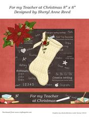 For My Teacher at Christmas 8"x8"
