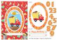 I Love Trucks Age Card Topper 2 with Decoupage