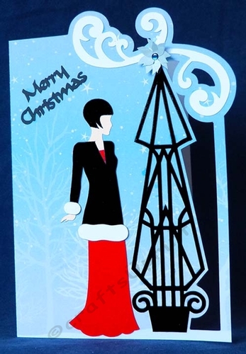 Art Deco Christmas Card