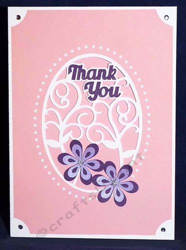 Thank You Flower Flourish Card
