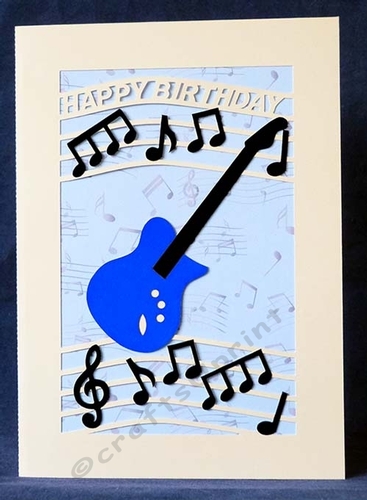 Guitar Music Card