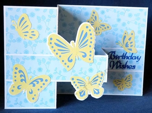 Butterflies Z Fold Card