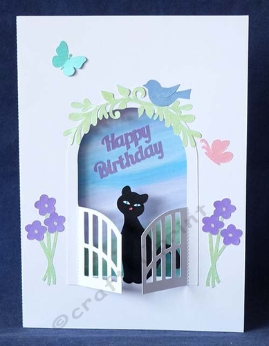 Gate with Cat Aperture Card and Backing Panel