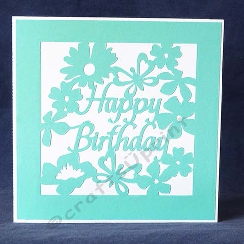 Floral Birthday Overlay Card