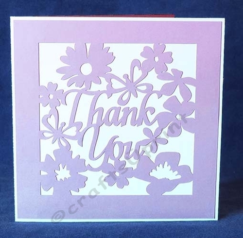 Floral Thank You Overlay Card