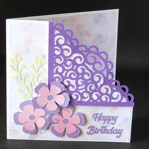 Filigree Corner Fold Card