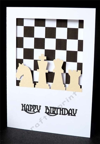 Chess Card and Backing Paper
