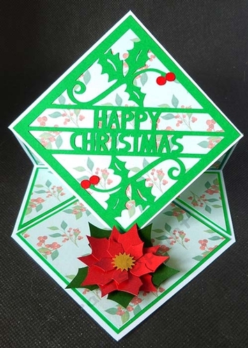 Holly Diamond Easel Card