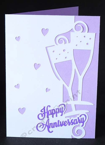 Happy Anniversary Celebration Overlay Card
