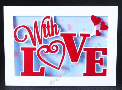 With Love Letters Card and Backing Paper