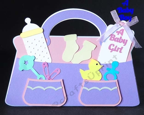 Baby Boy or Girl Bag Card