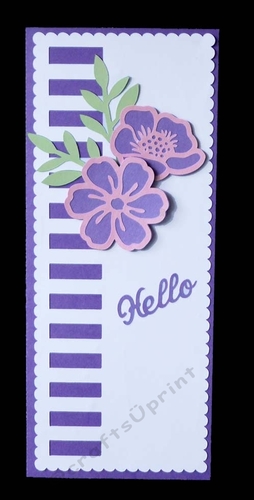 Slimline Hello Card and Envelope