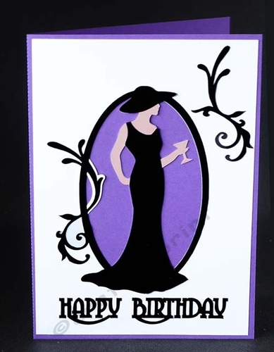 Art Deco Fashion Card
