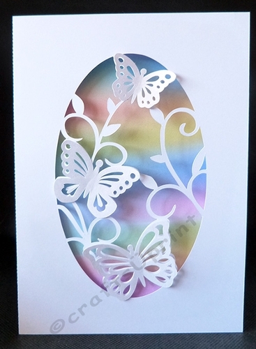 Trio of Butterflies Aperture Card