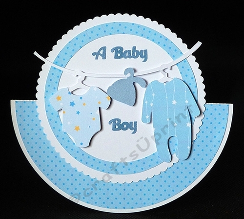 Baby Boy Rocker Card
