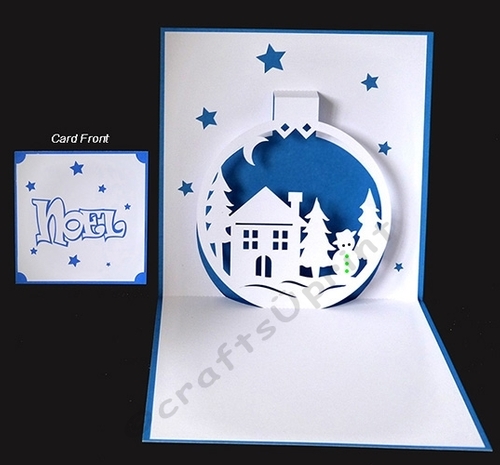 Christmas Bauble Pop Up Card
