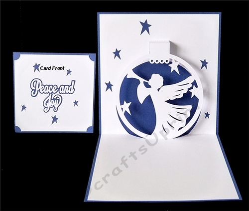 Angel Bauble Pop Up card
