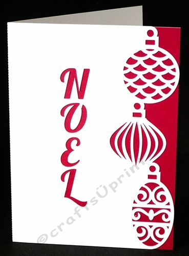 Noel Bauble Cut Out Card