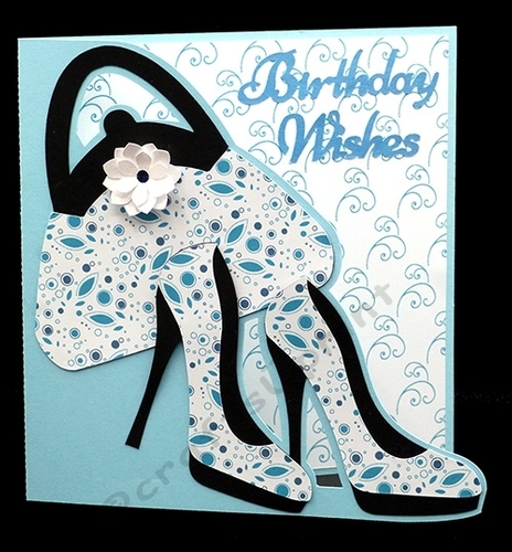 Shaped Handbag and Shoes Card