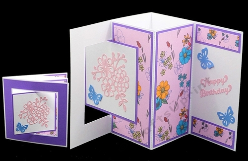 Floral Pop Out Swing Card