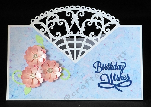 Flourish Centre Tent Fold Card