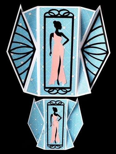 Double Diamond Silhouette Card