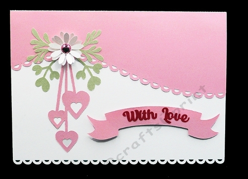 Triple Hearts Overlay Card