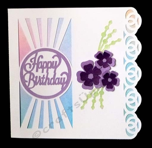 Happy Birthday with Flowers Card